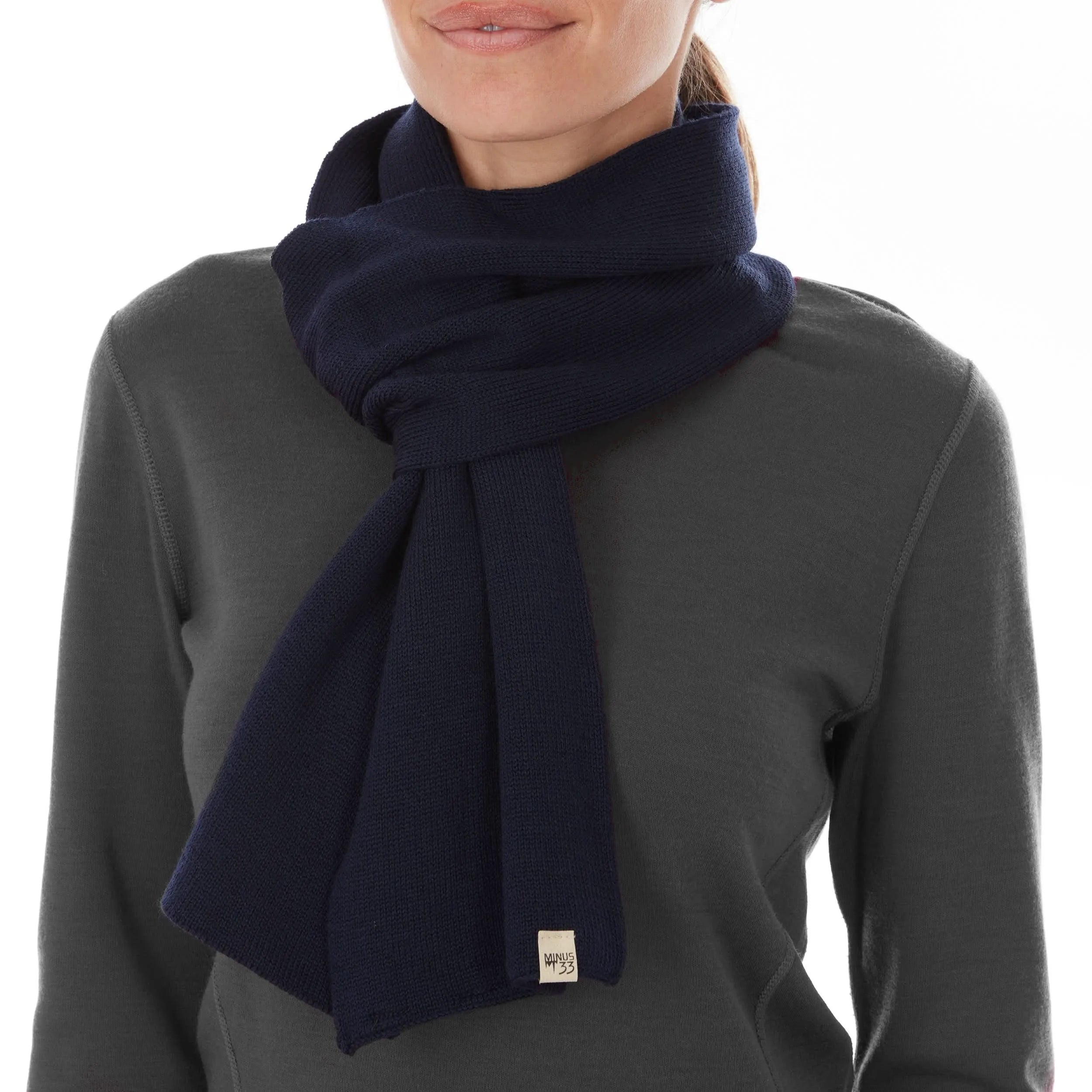100% Merino Wool Knit Scarf