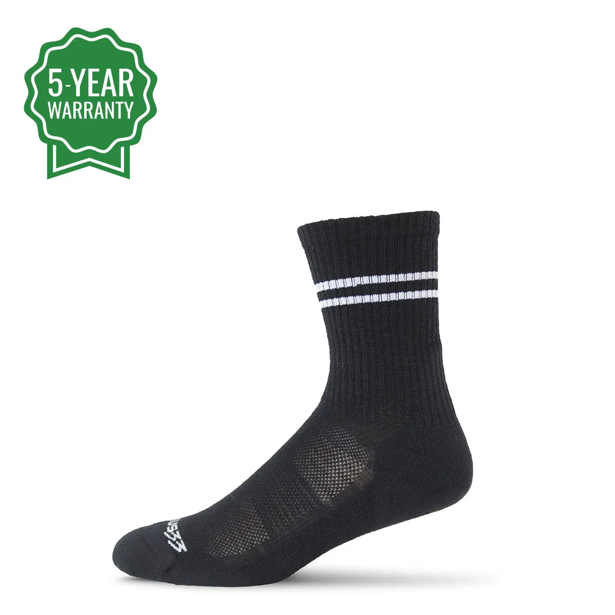 Microweight Cushion Rib Knit Crew Wool Socks - Mountain Heritage