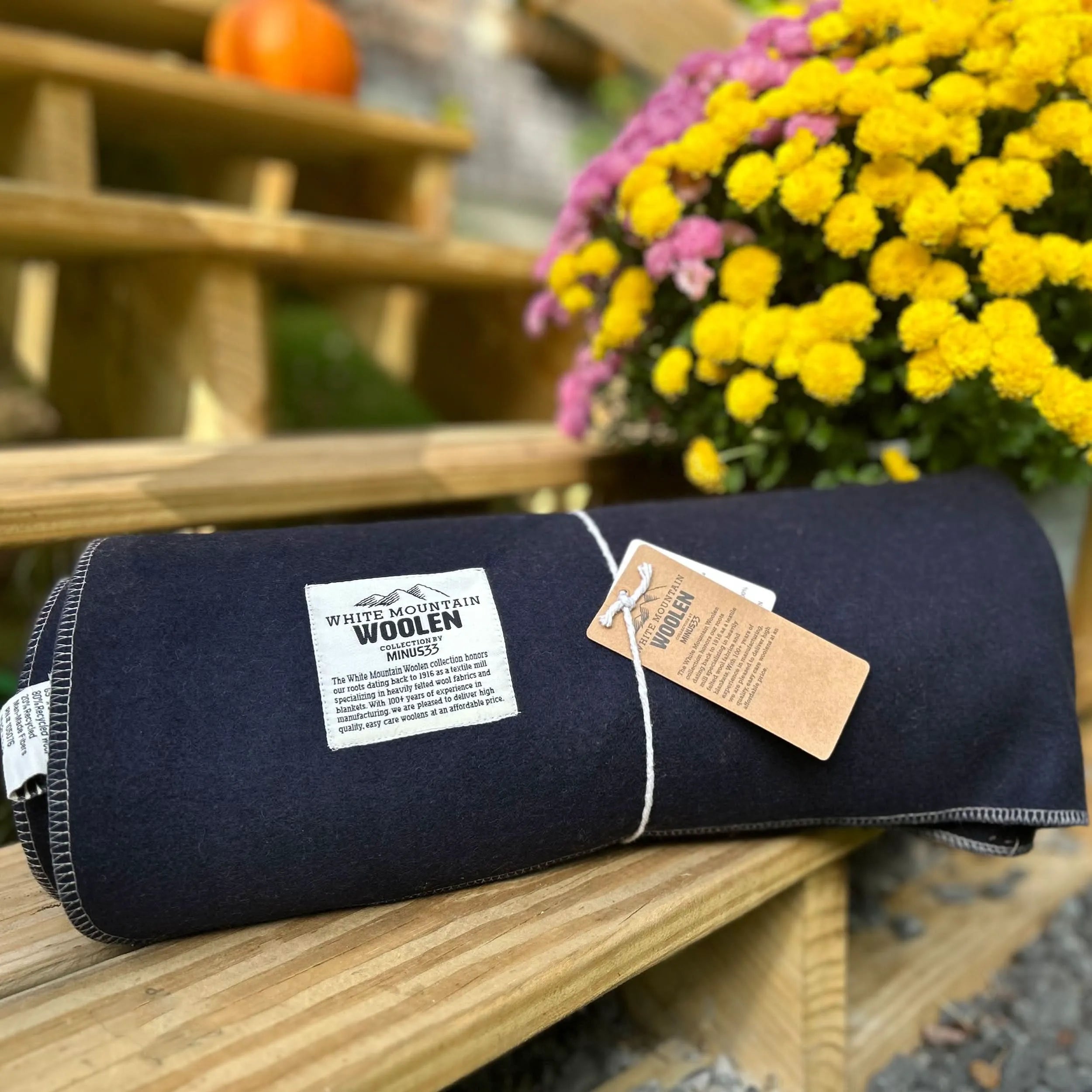 Wool Twin Sized Blanket by White Mountain Woolen