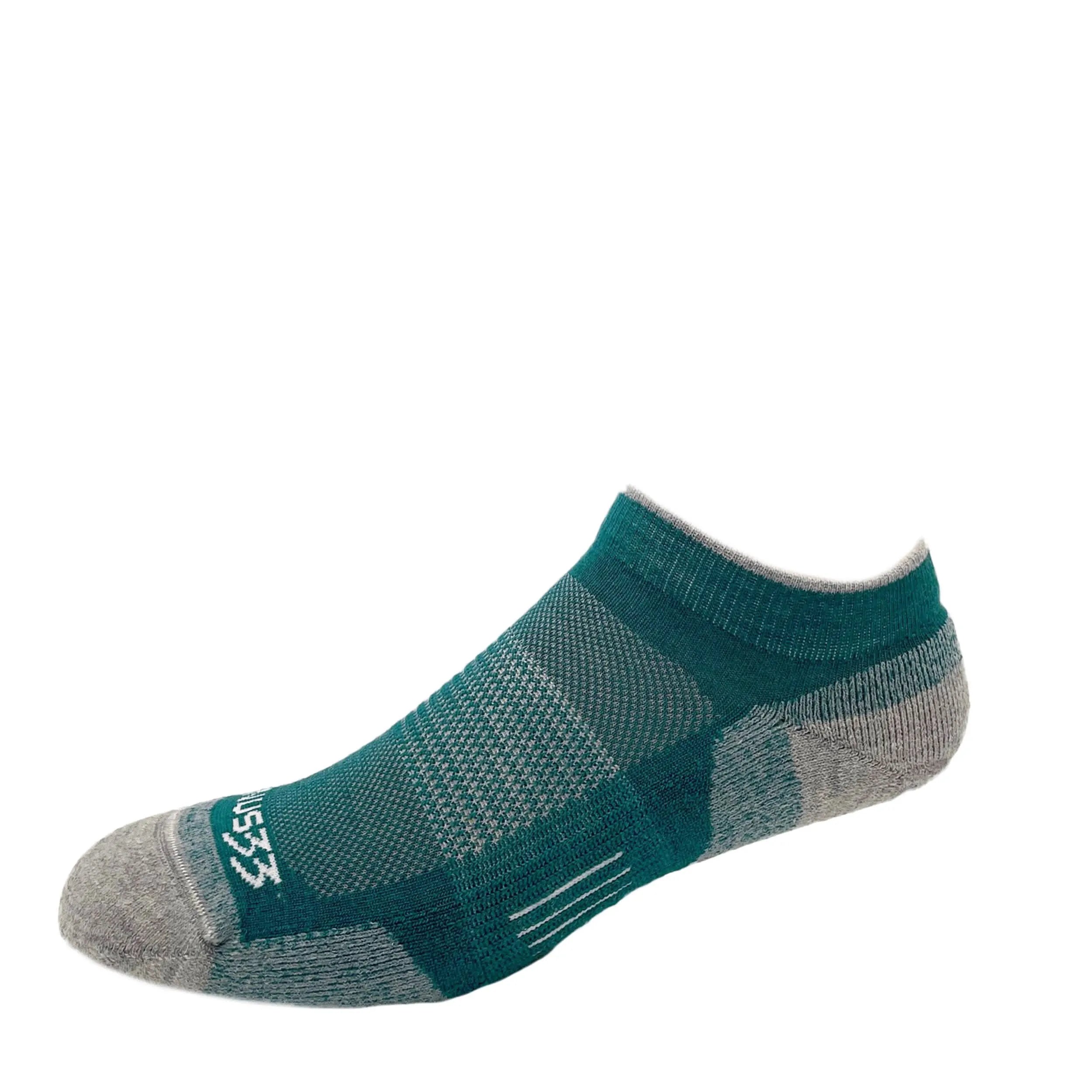 Microweight Cushion No Show Wool Socks - Mountain Heritage