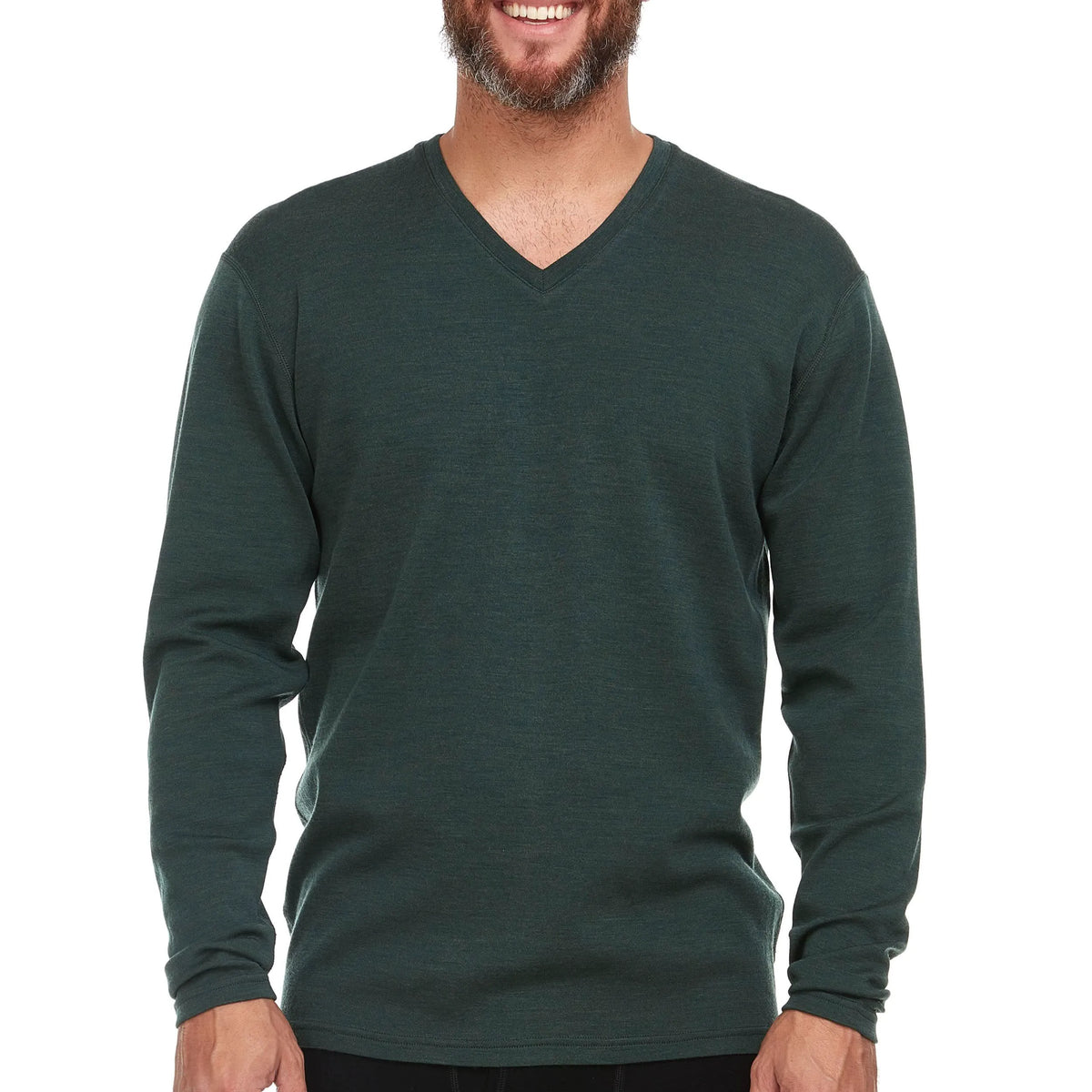 Men's Midweight Merino Wool V-Neck Sweater | 100% Merino Wool