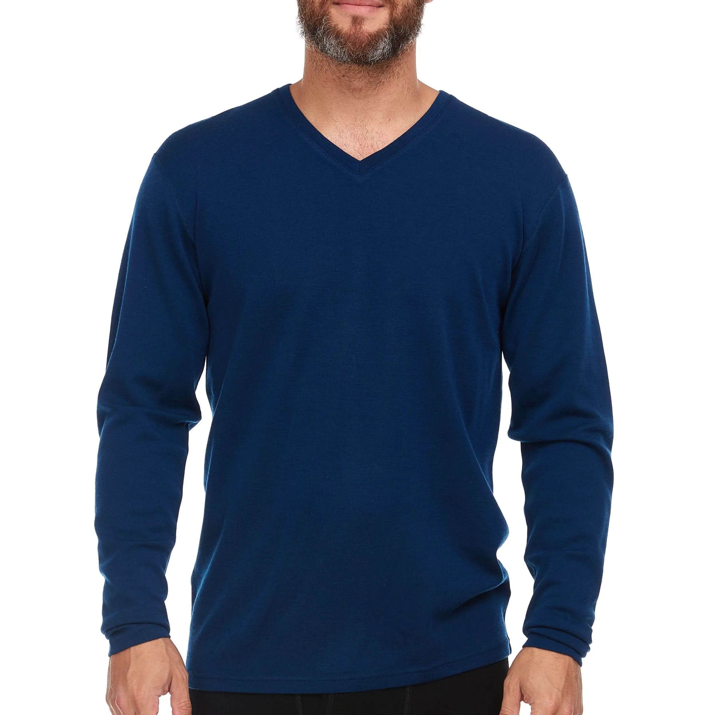 Men's Midweight Merino Wool V-Neck Sweater | 100% Merino Wool