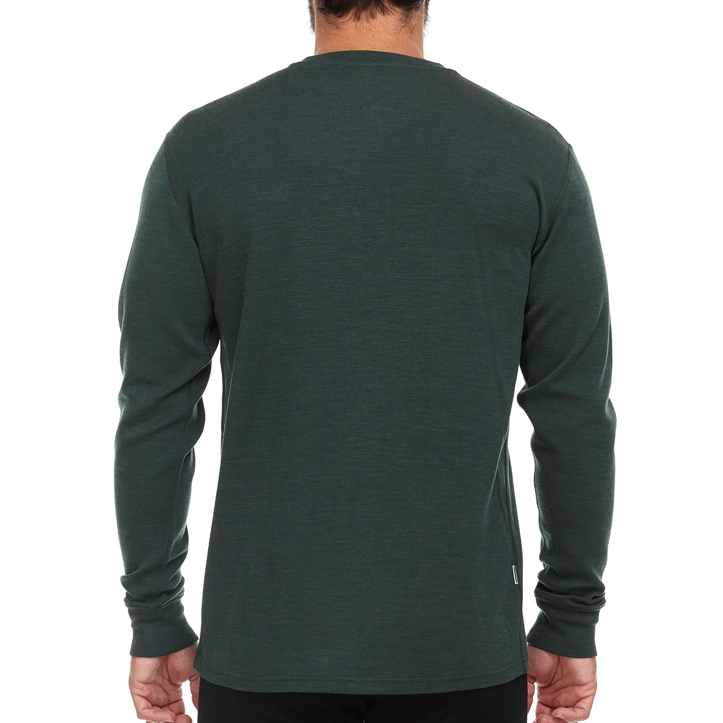Men's Midweight Merino Wool Henley | 100% Merino Wool