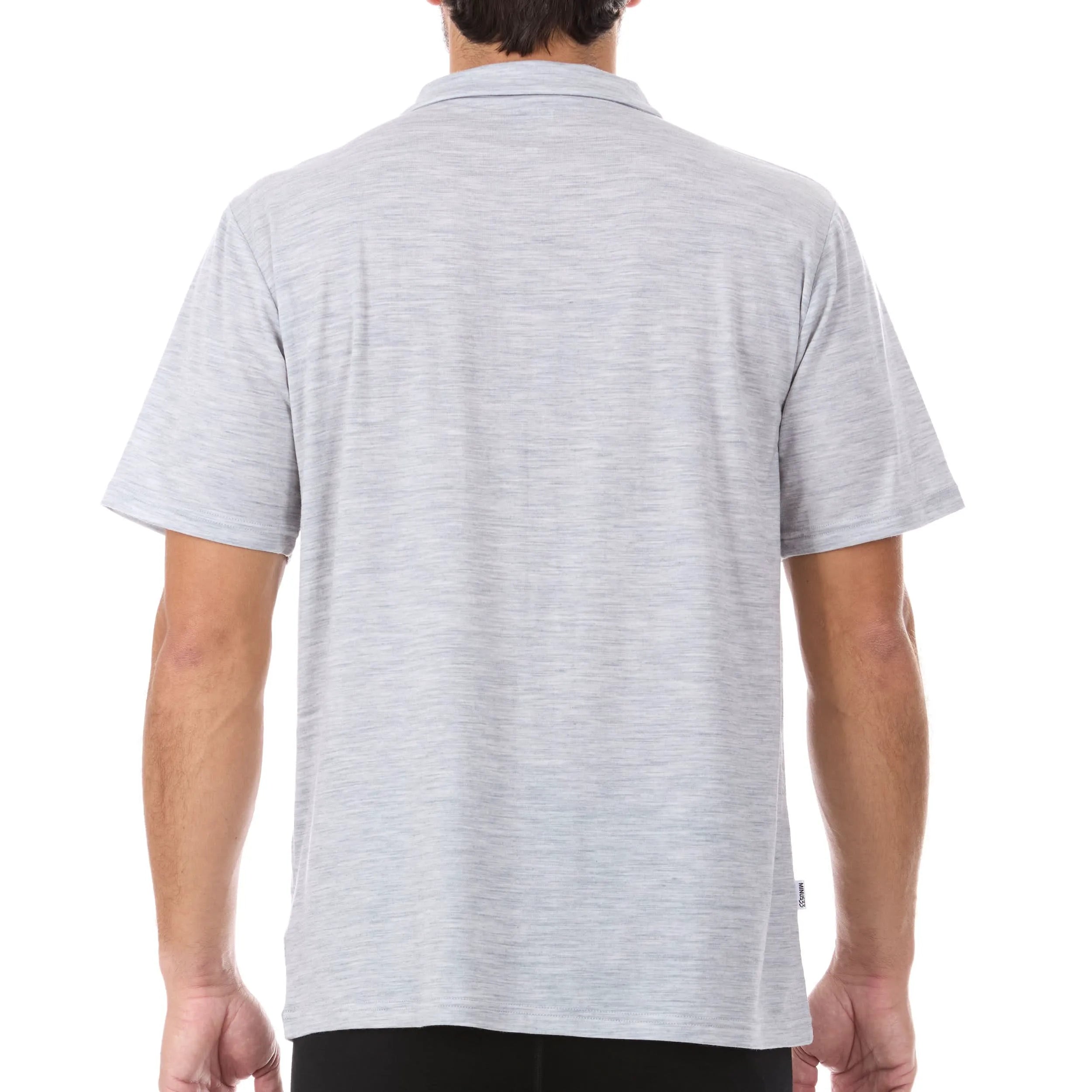 Microweight Men's Wool Polo - Woolverino