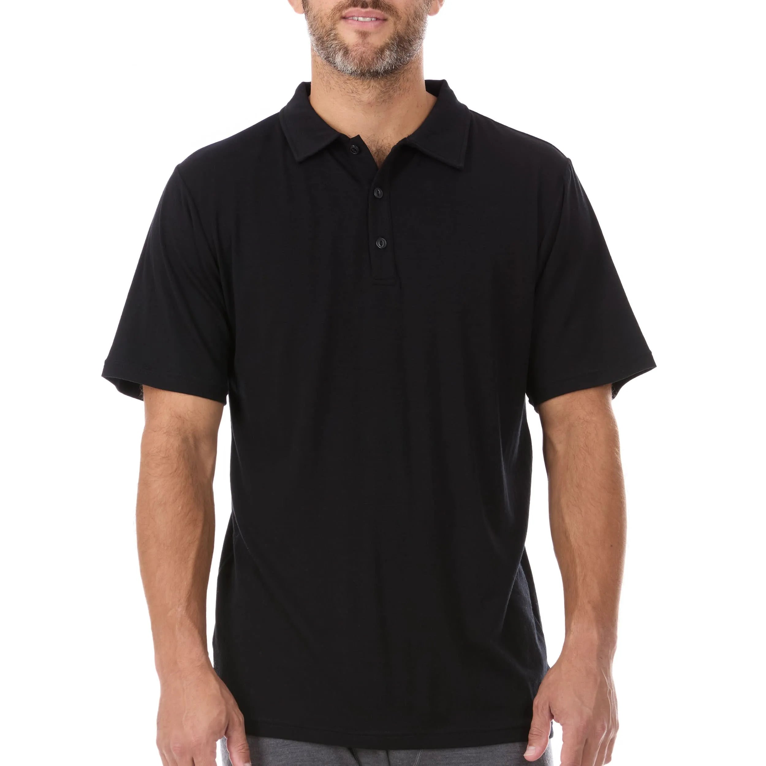 Microweight Men's Wool Polo - Woolverino