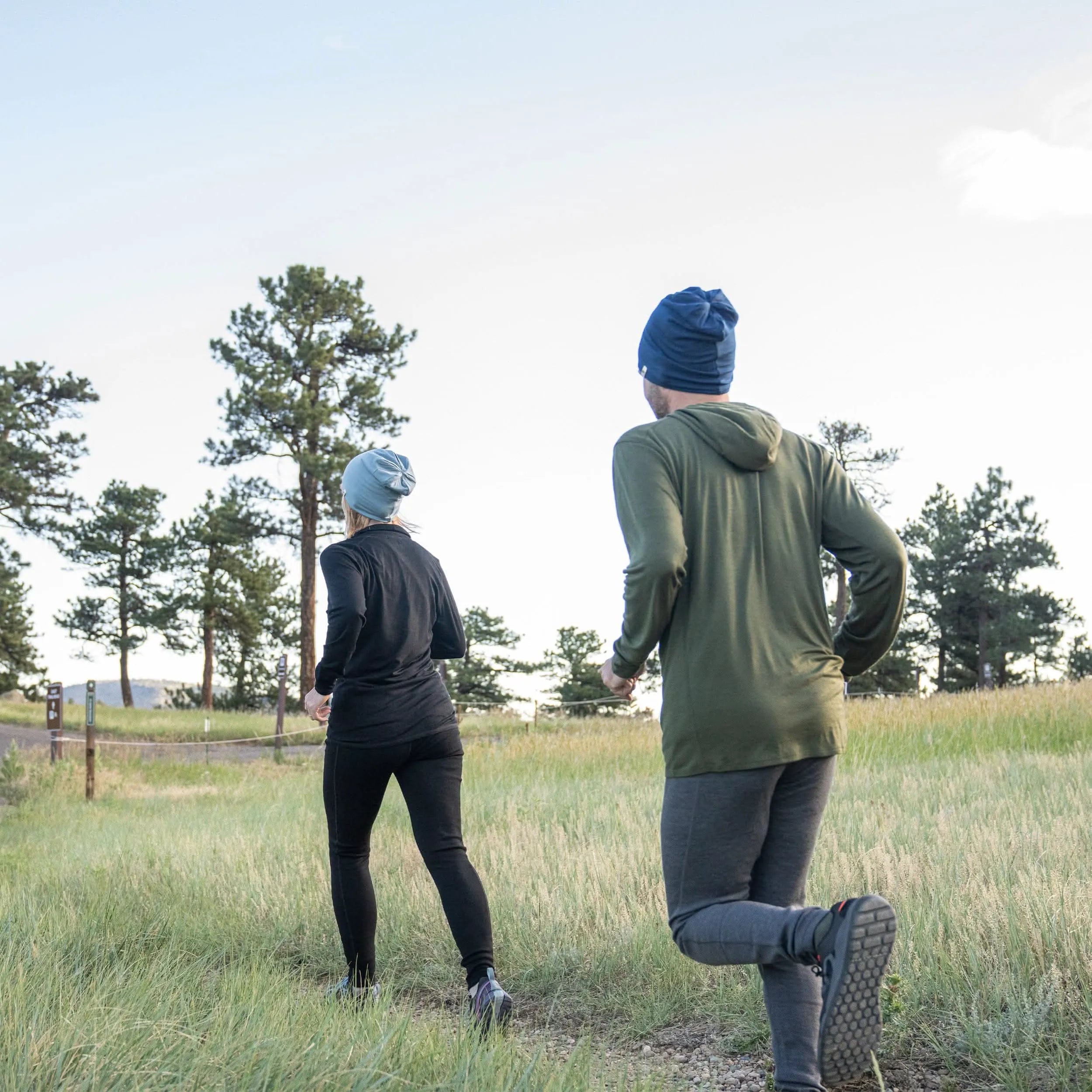 Midweight Men's Wool Flyless Running Pants - Woolverino