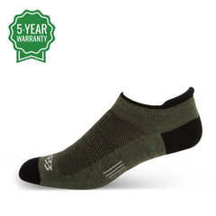 Microweight No-Show Tab Wool Socks - Mountain Heritage