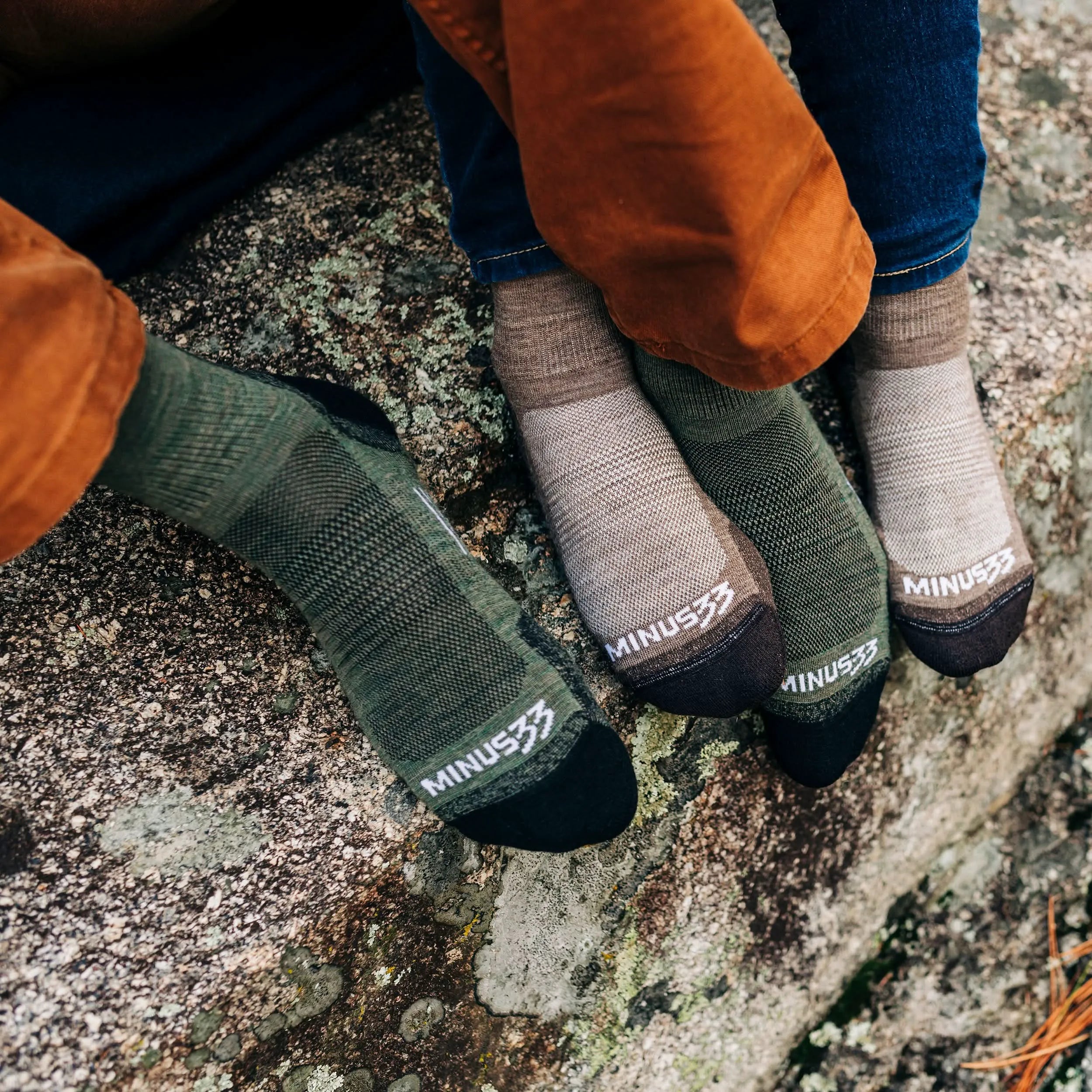 Microweight Cushion Mini Crew Wool Socks - Mountain Heritage