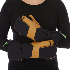 WoolTek 3-Finger Waterproof Ski Gloves