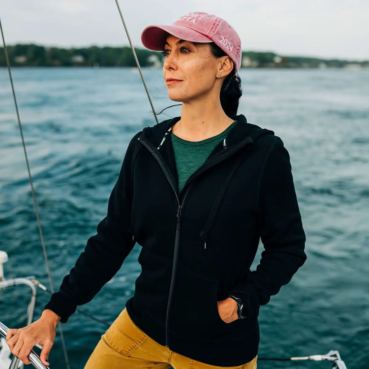 Women's Heavyweight Brushed Merino Wool Full-Zip Hoodie